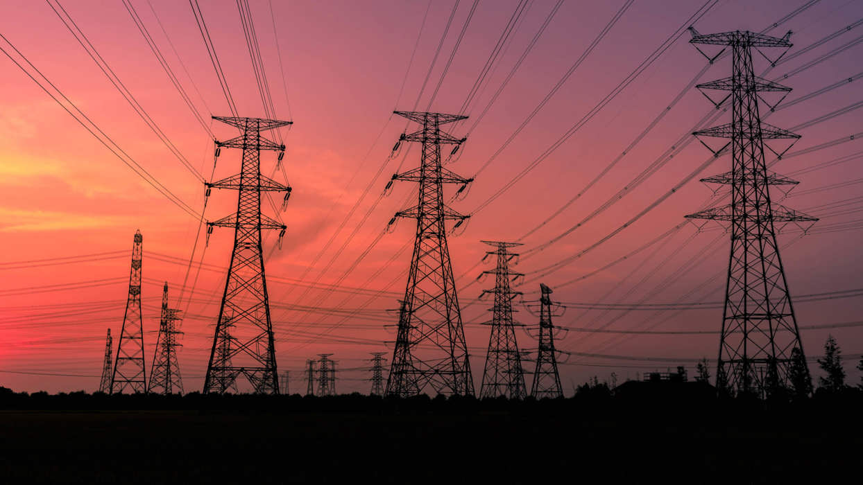 Electricity pylons