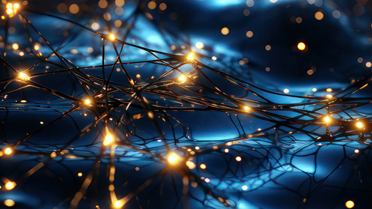 Abstract image of synapses