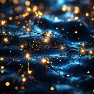 Abstract image of synapses