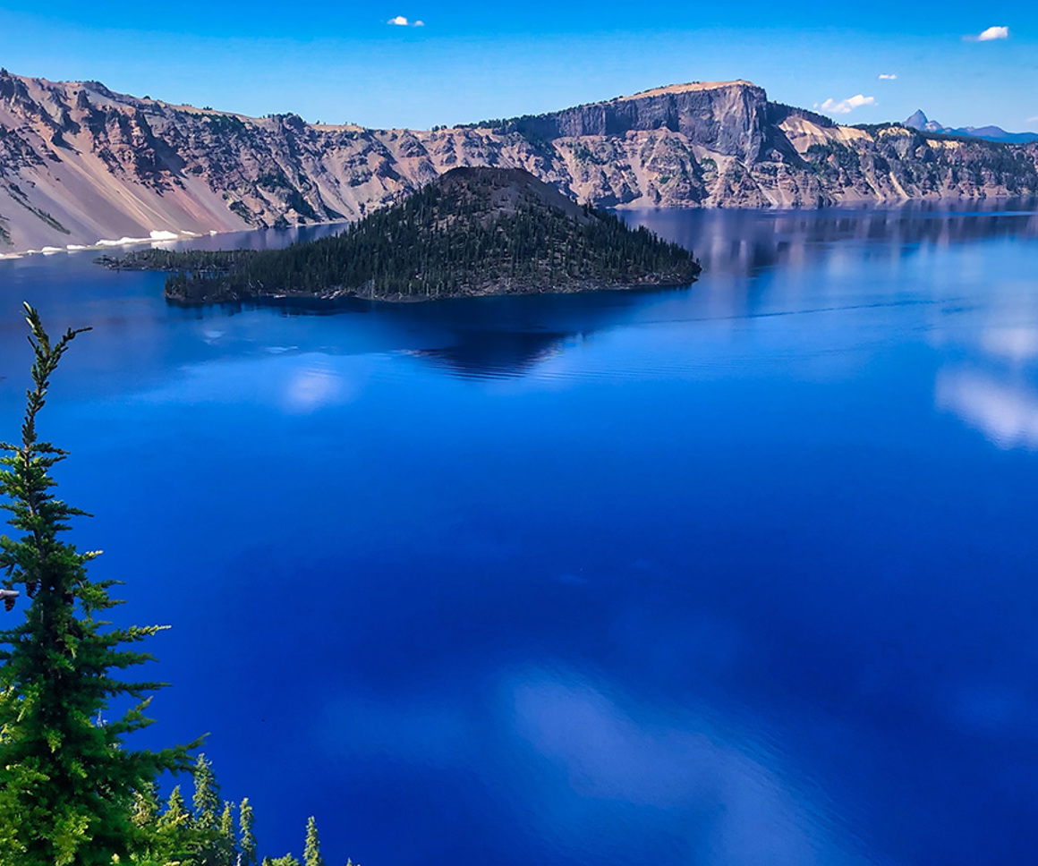 Blue Sky Over Lake