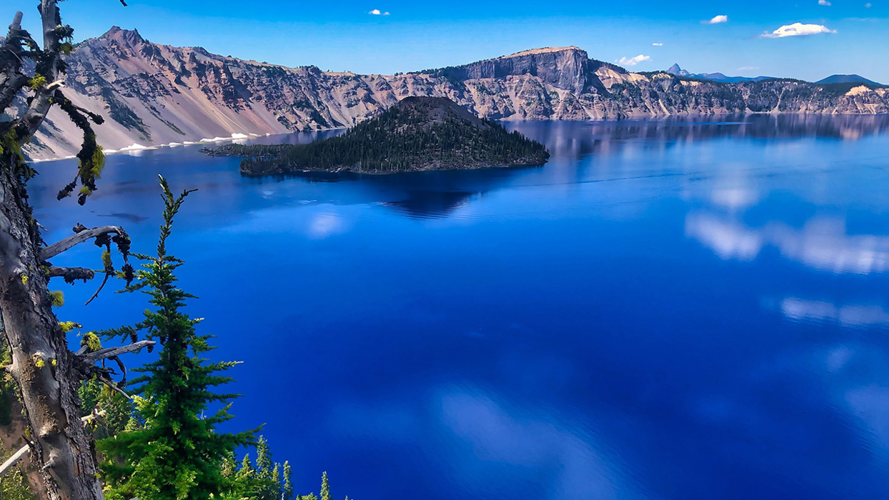 Blue Sky Over Lake