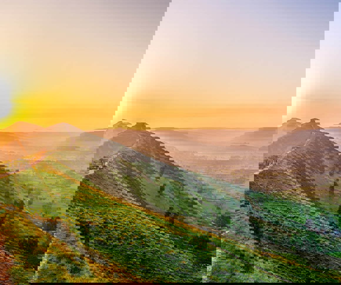 Sunset Over The Mountains 