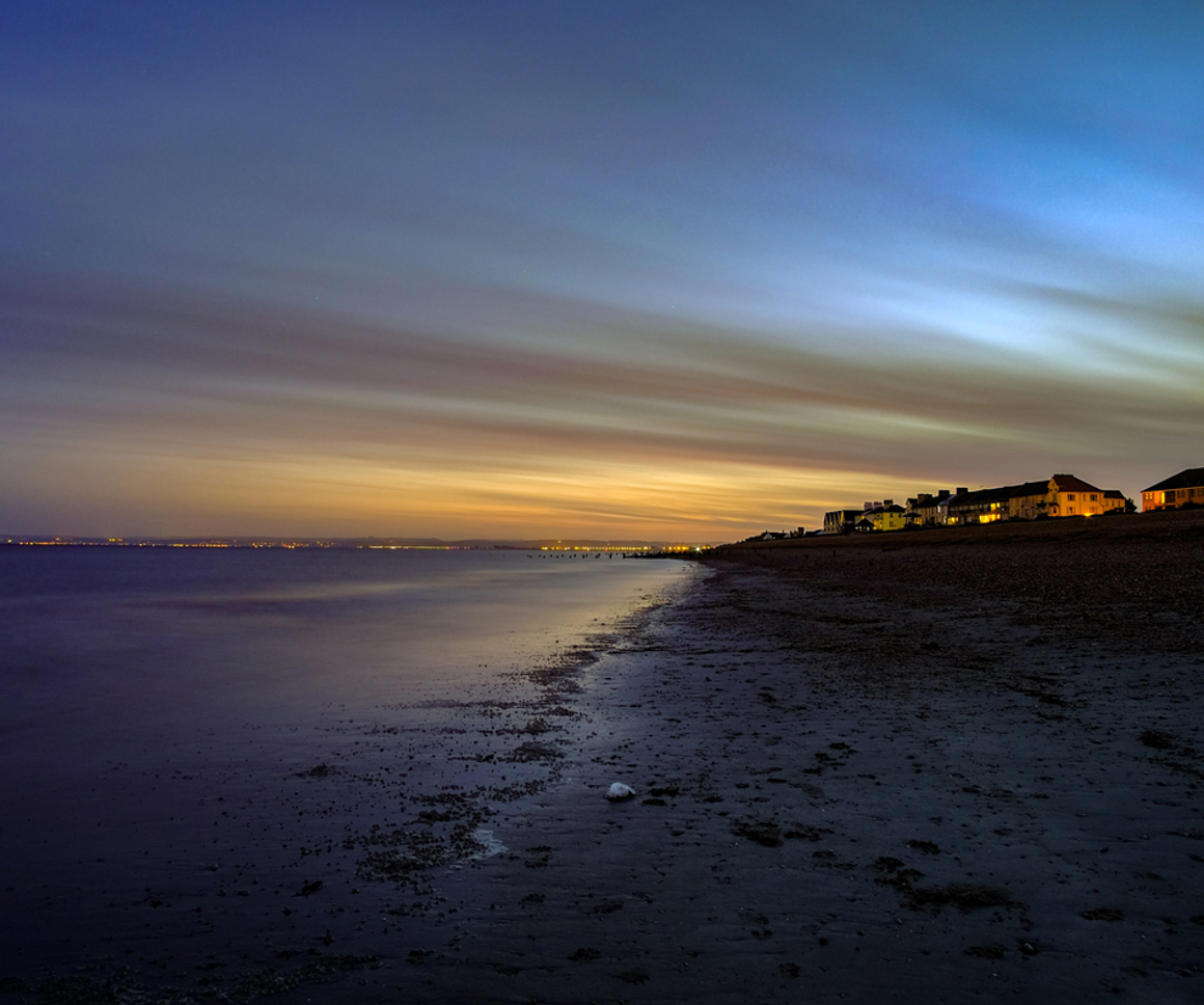 Beach at sunset