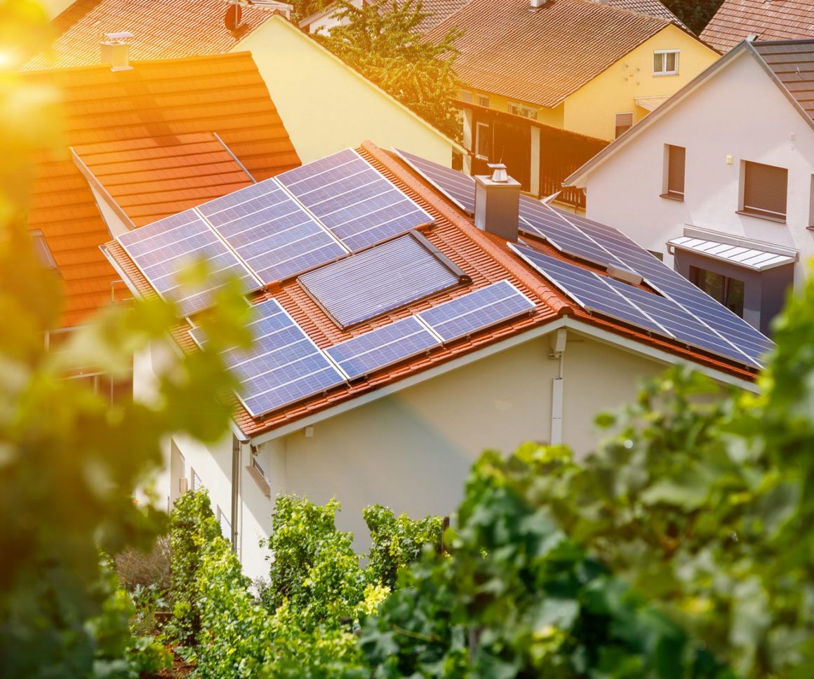 Solar Pv On A Residential Building