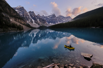 Boat On A Mountain Lake