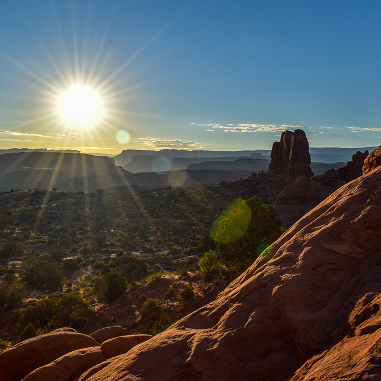 Monument Valley At Sunrise