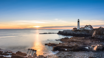 Lighthouse On Coast Line