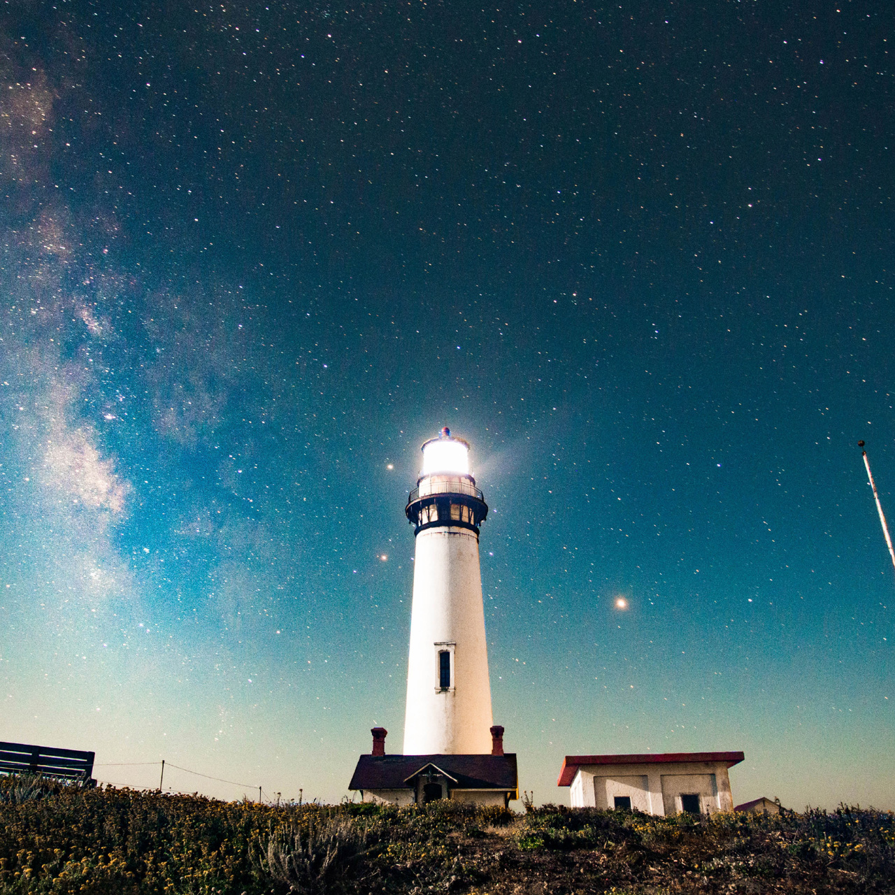 Lighthouse at night