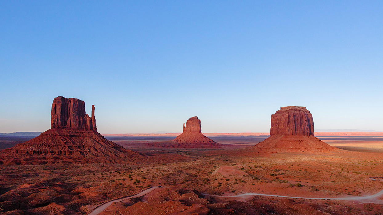 Monument Valley At Sunrise
