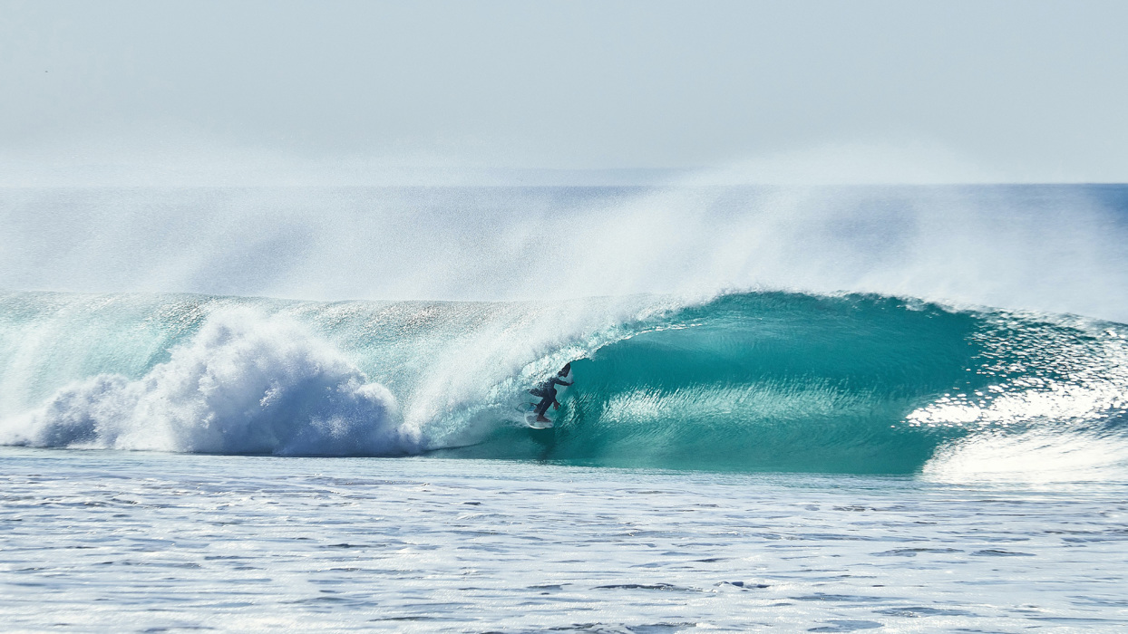 Surfer in a wave
