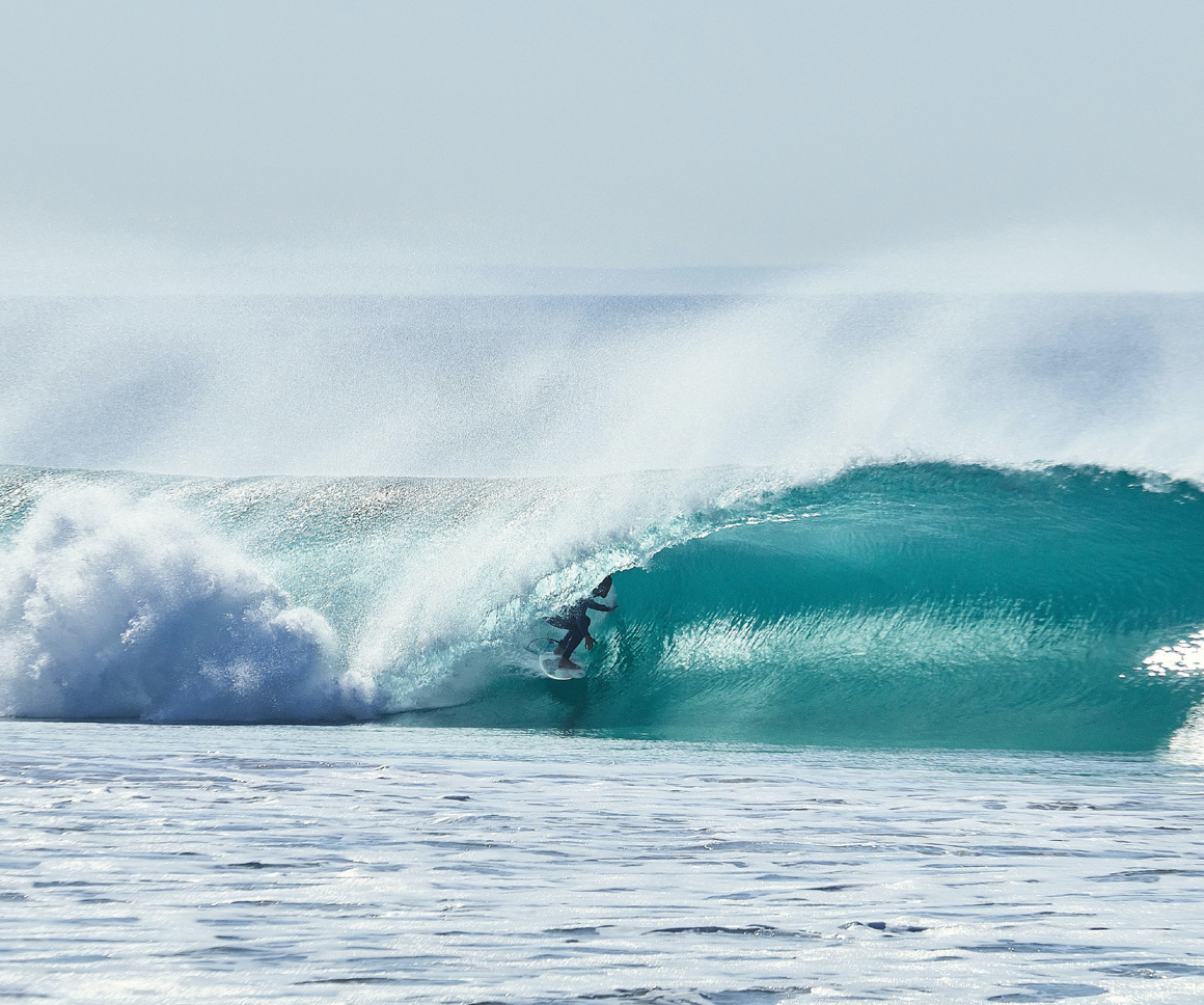 Surfer in a wave