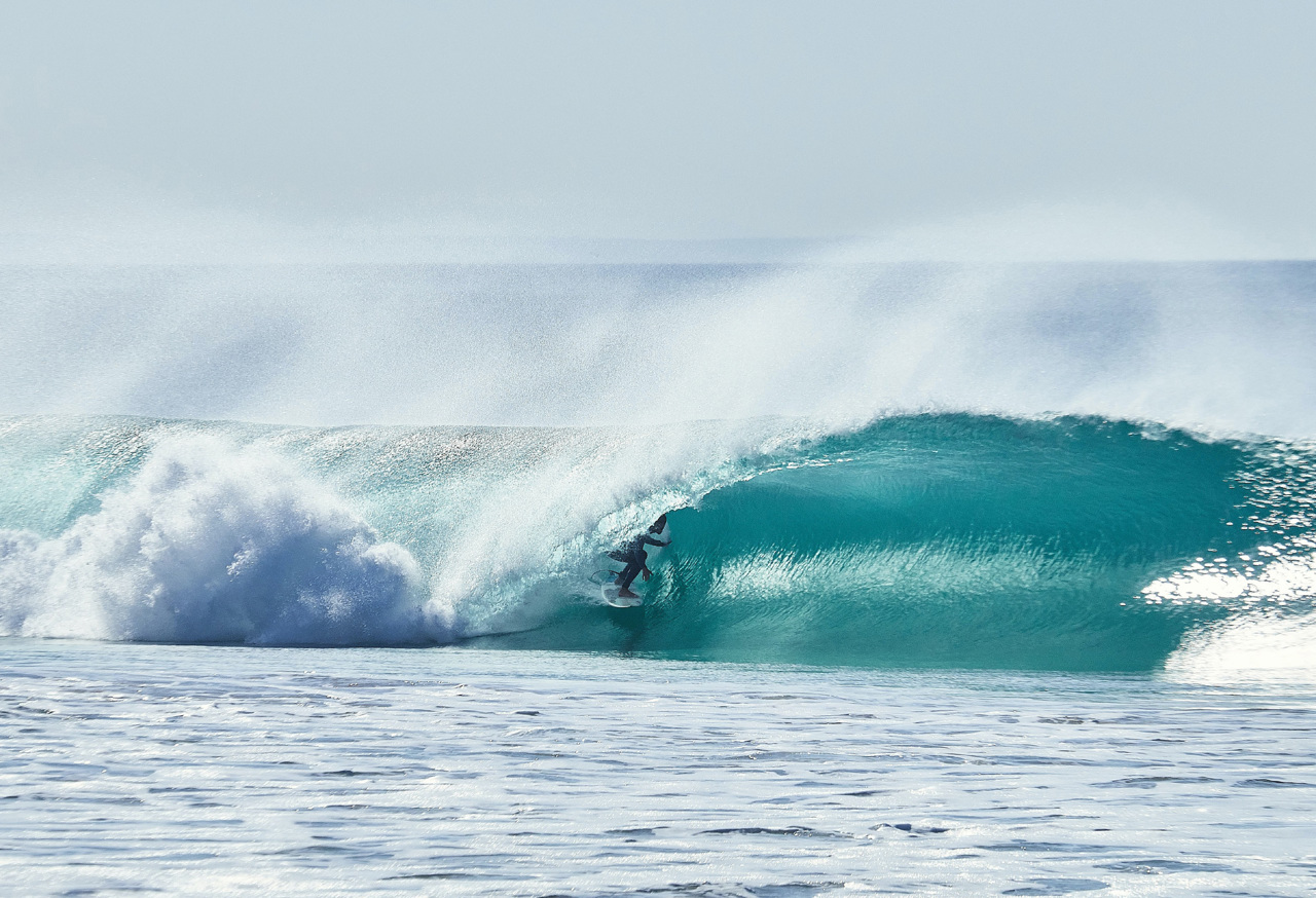 Surfer in a wave