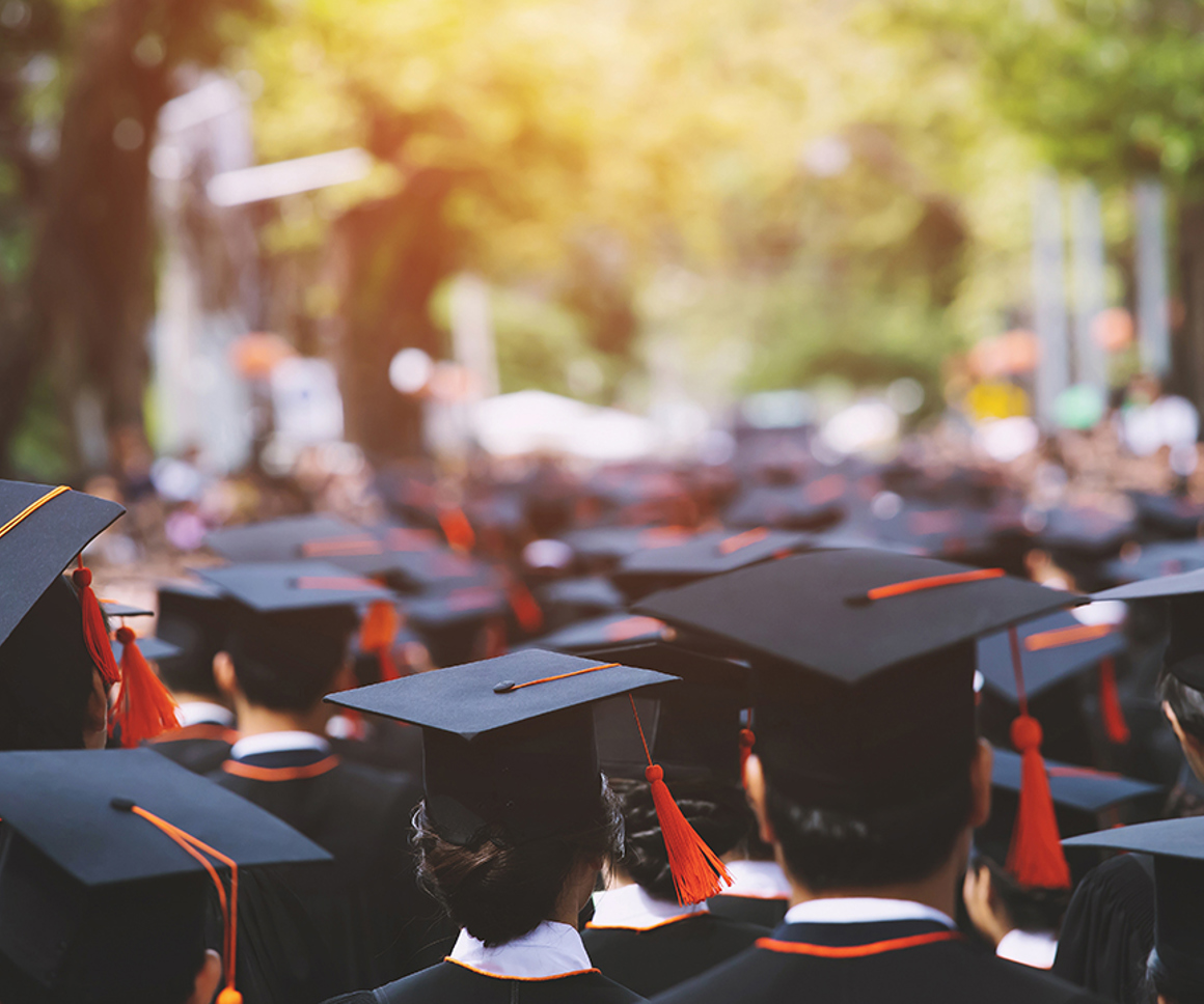 Graduation day at a UK university