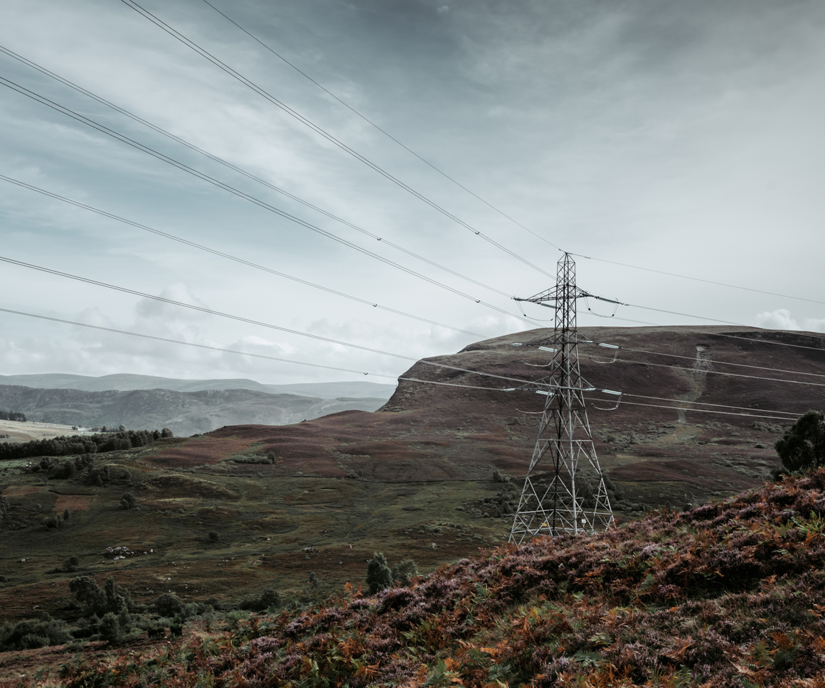 Electricity pylons