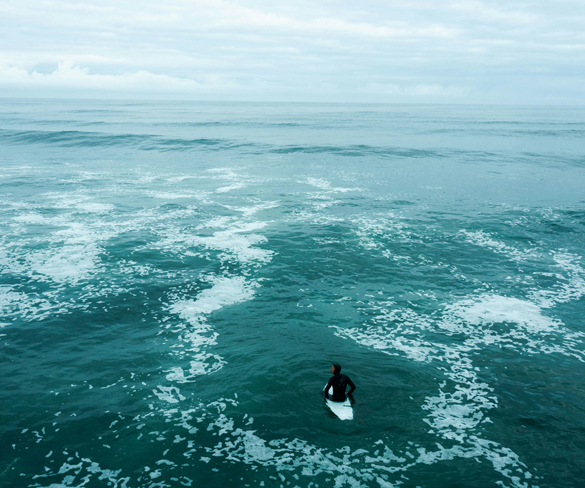 Surfer on the sea