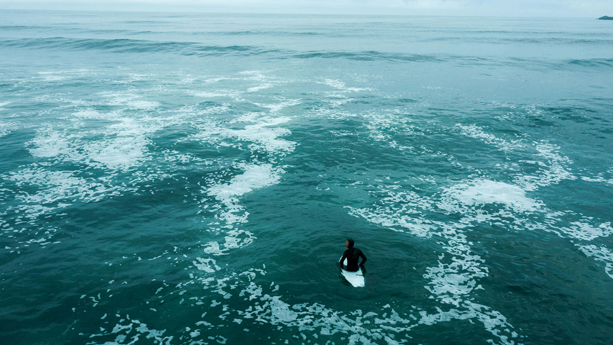 Surfer on the sea