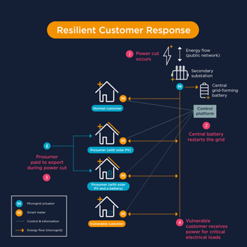 Resilient customer response diagram