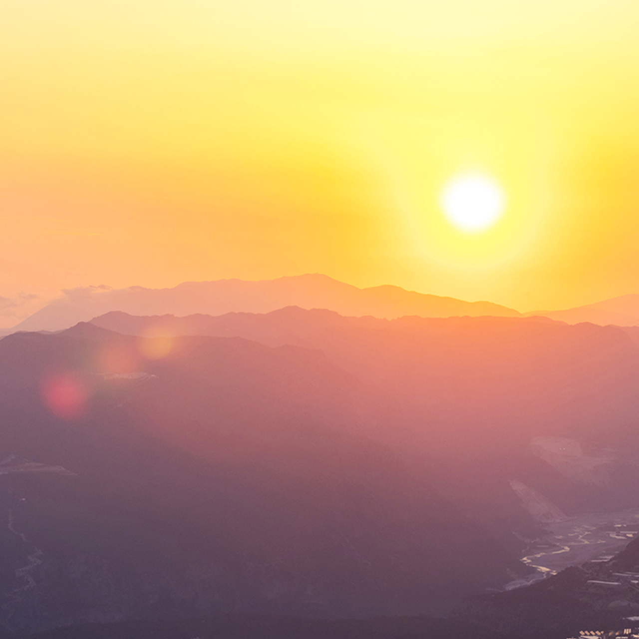 Sunrise Over Valley