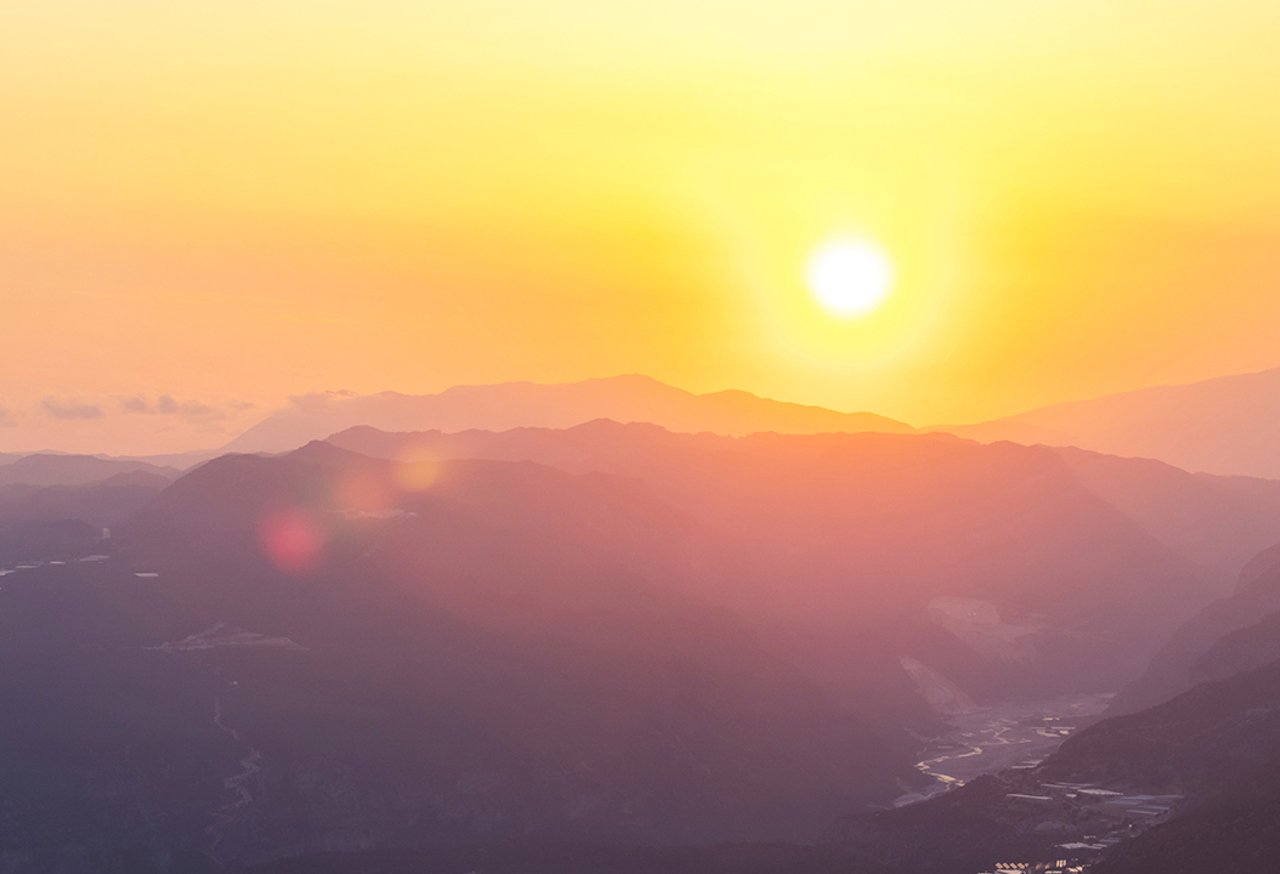 Sunrise Over Valley