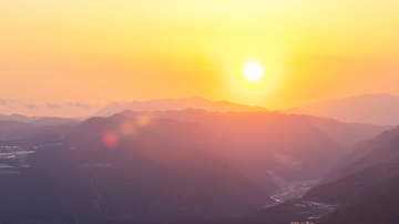Sunrise Over Valley
