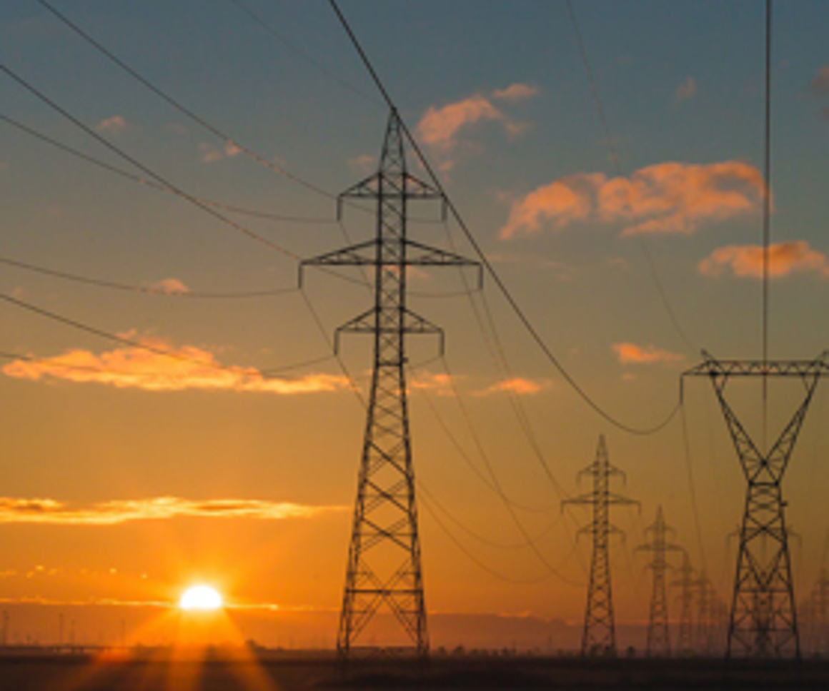 Electricity pylons