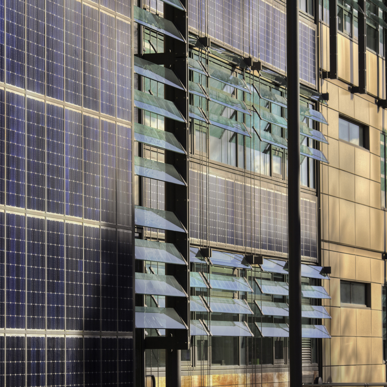 Commercial Building With Solar Panels
