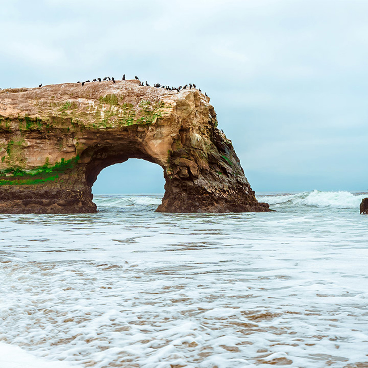 Rock Arch On San Diego Coast