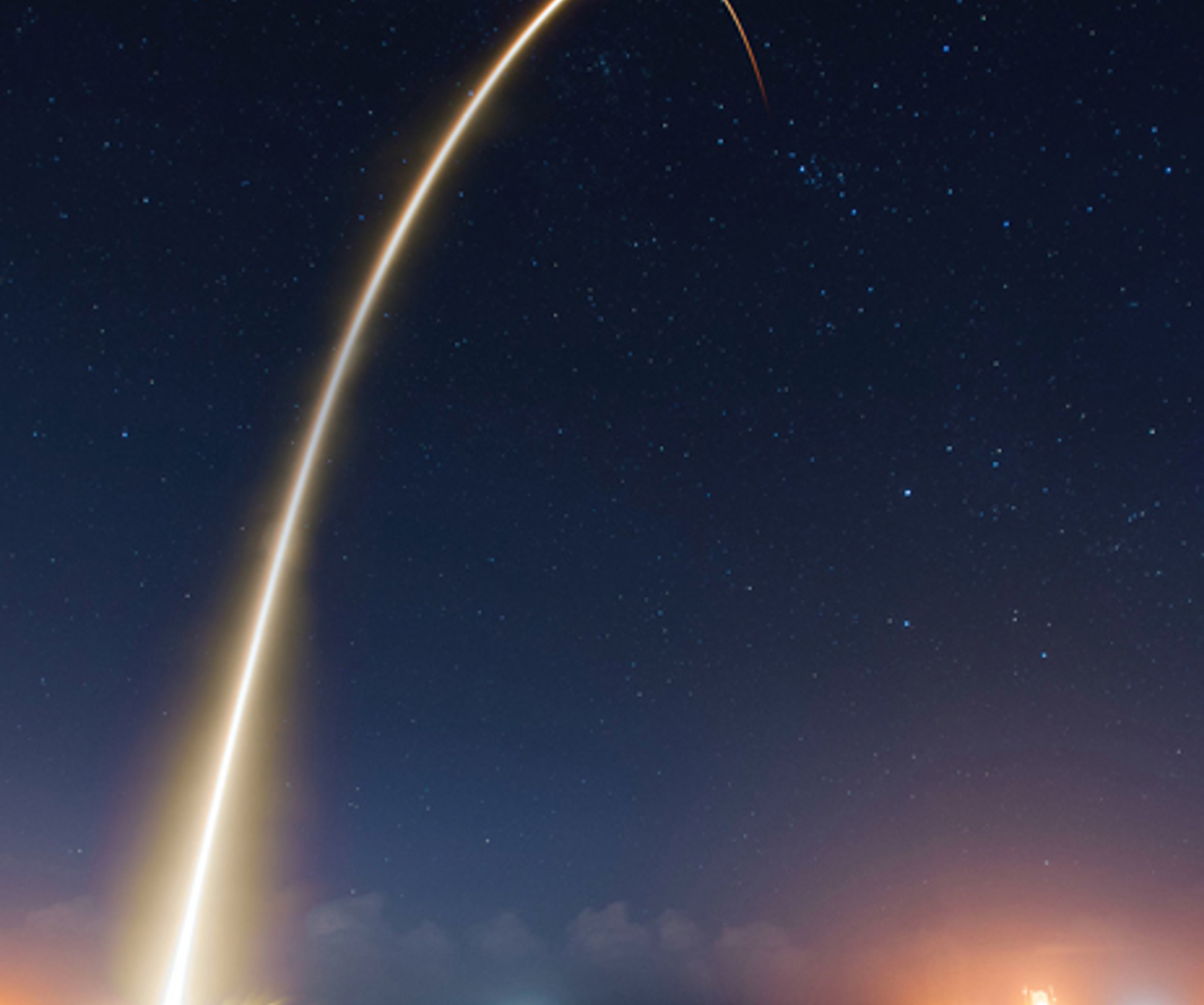 Rocket taking off