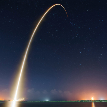 Rocket taking off