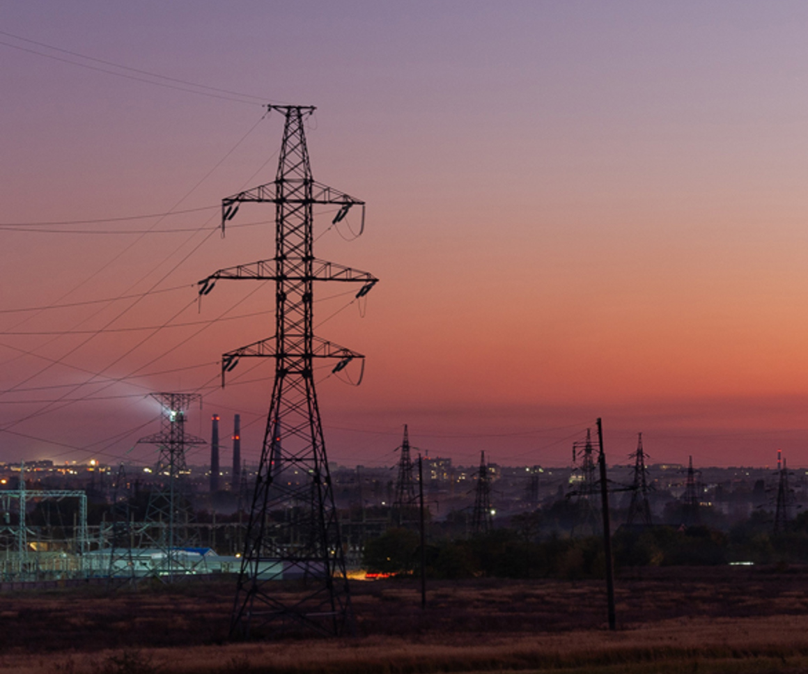 Electricity pylons