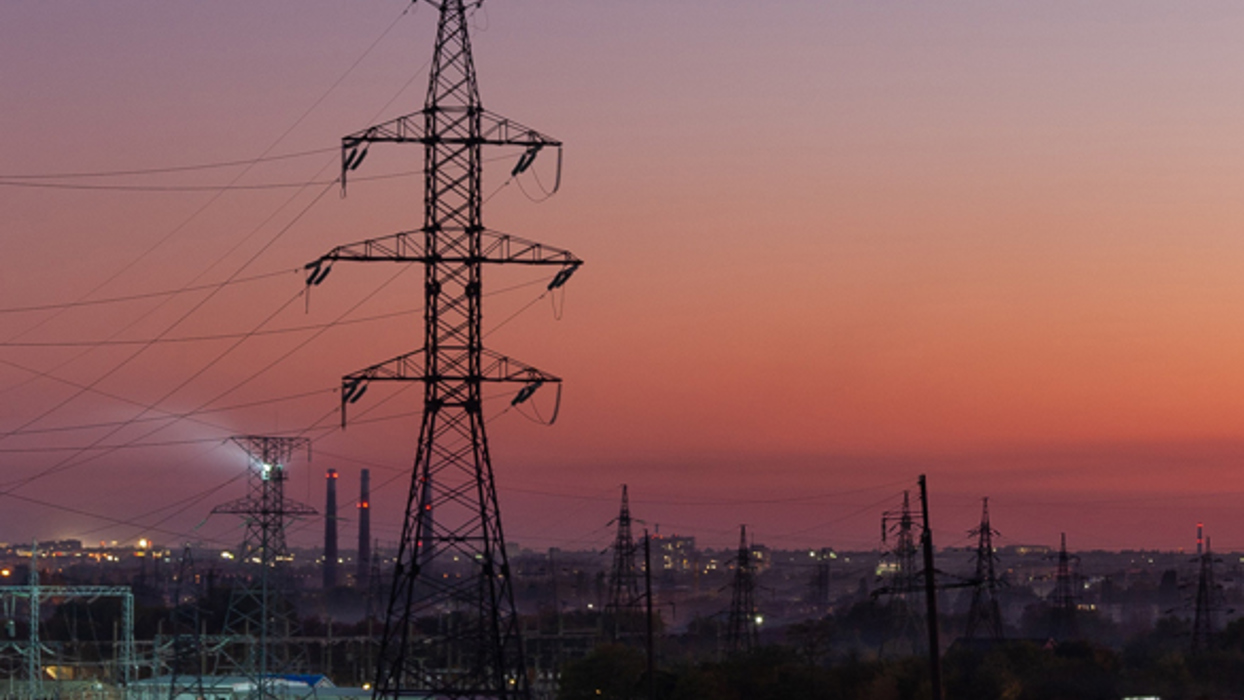 Electricity pylons