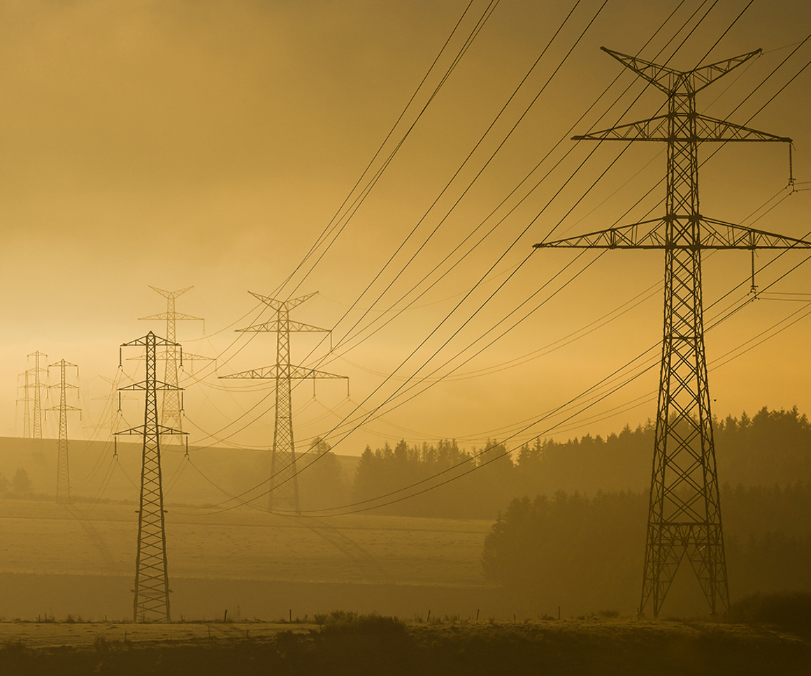 Electricity pylons