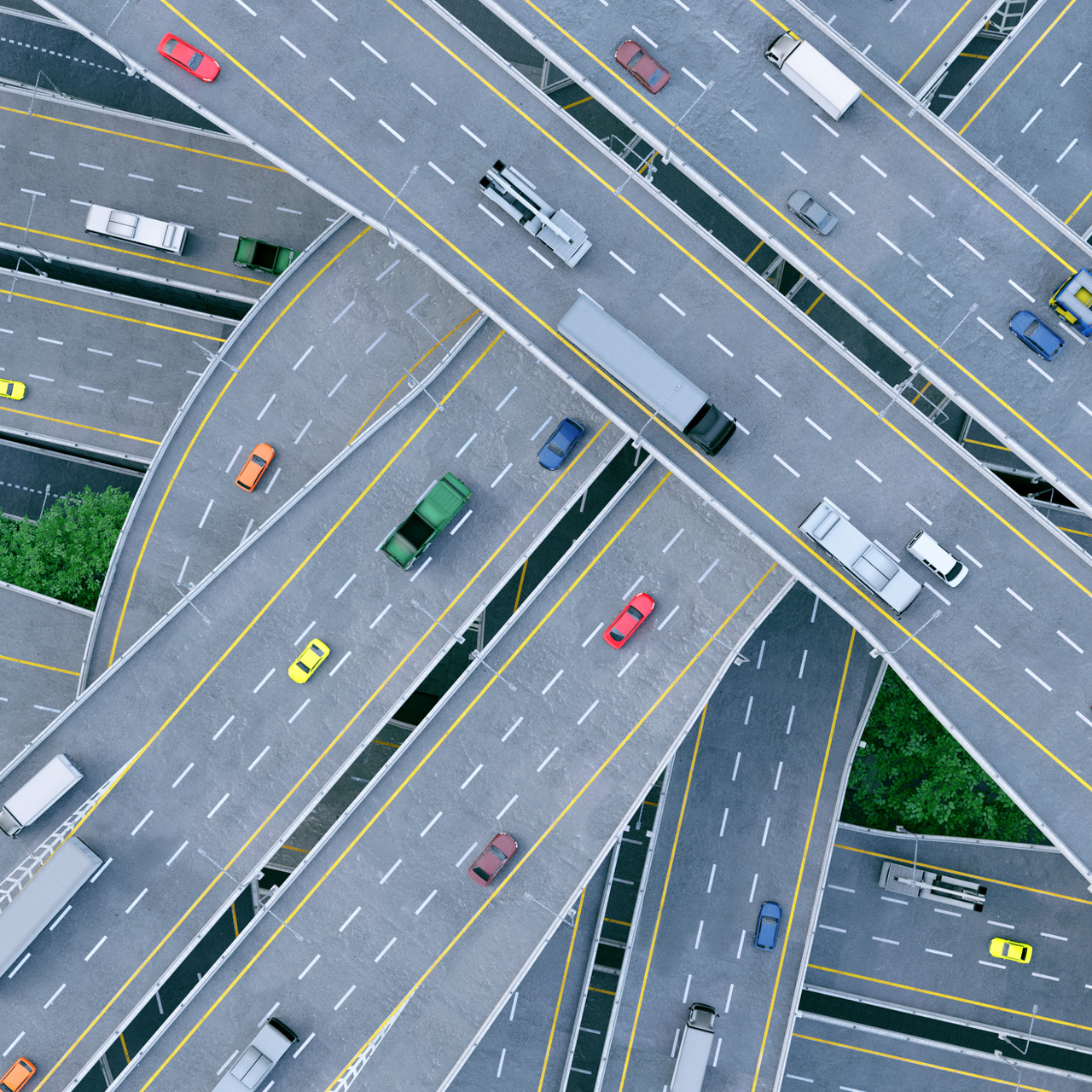 Cars On A Motorway