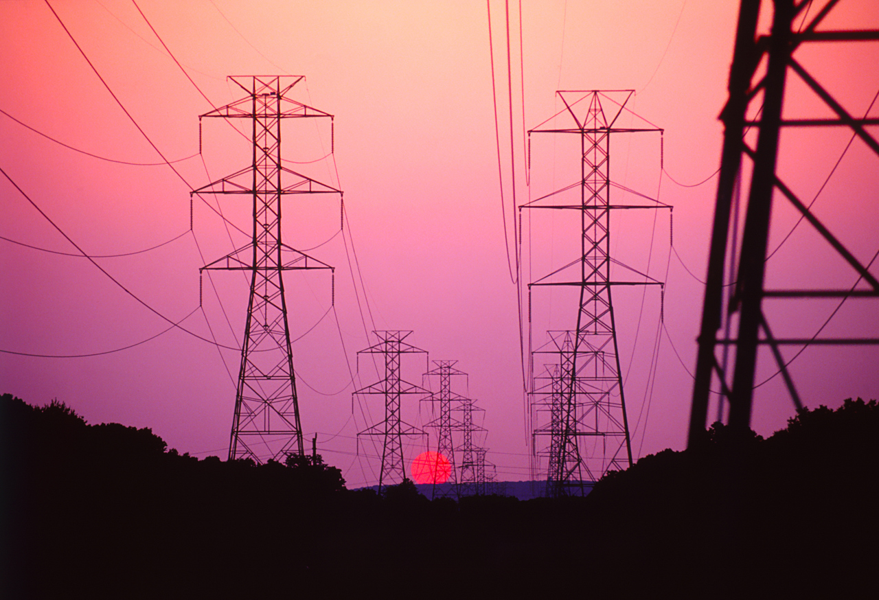 Electricity pylons