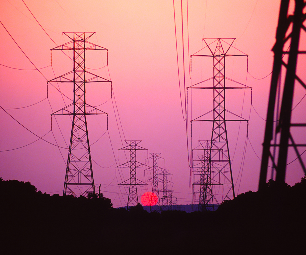Electricity pylons