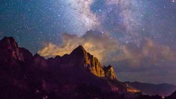 Canyon at night