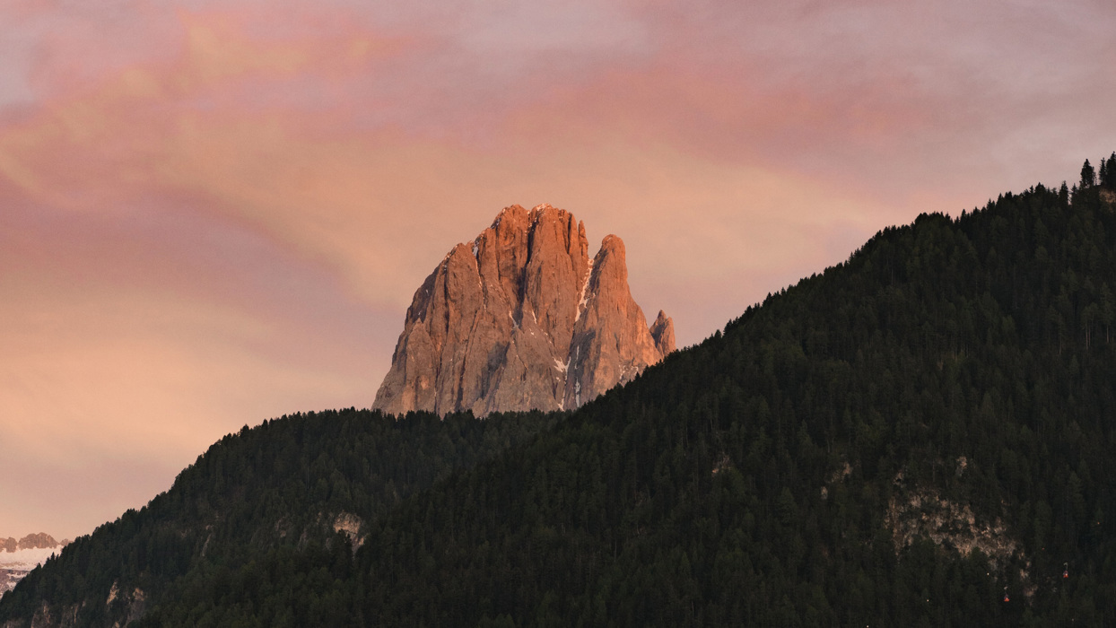 Mountain at sunset