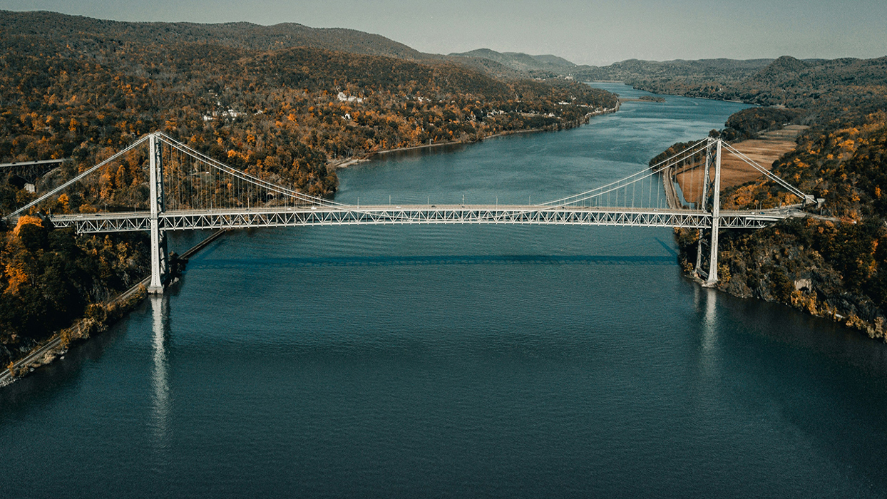 Bridge crossing a river