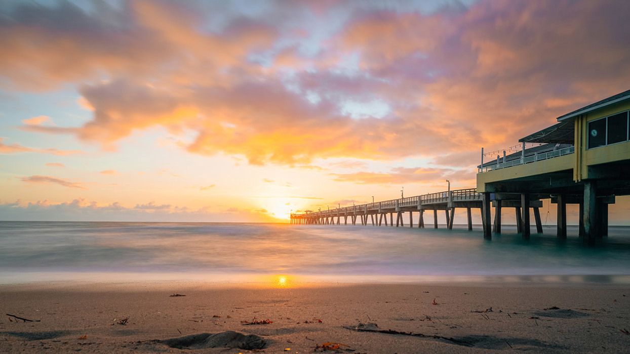 Pier At Sunset