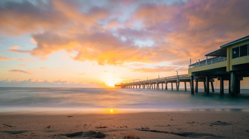 Pier At Sunset