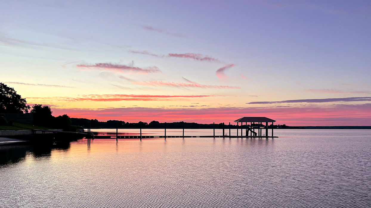Fishing Pier At Sunset