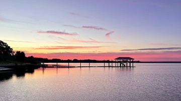 Fishing Pier At Sunset