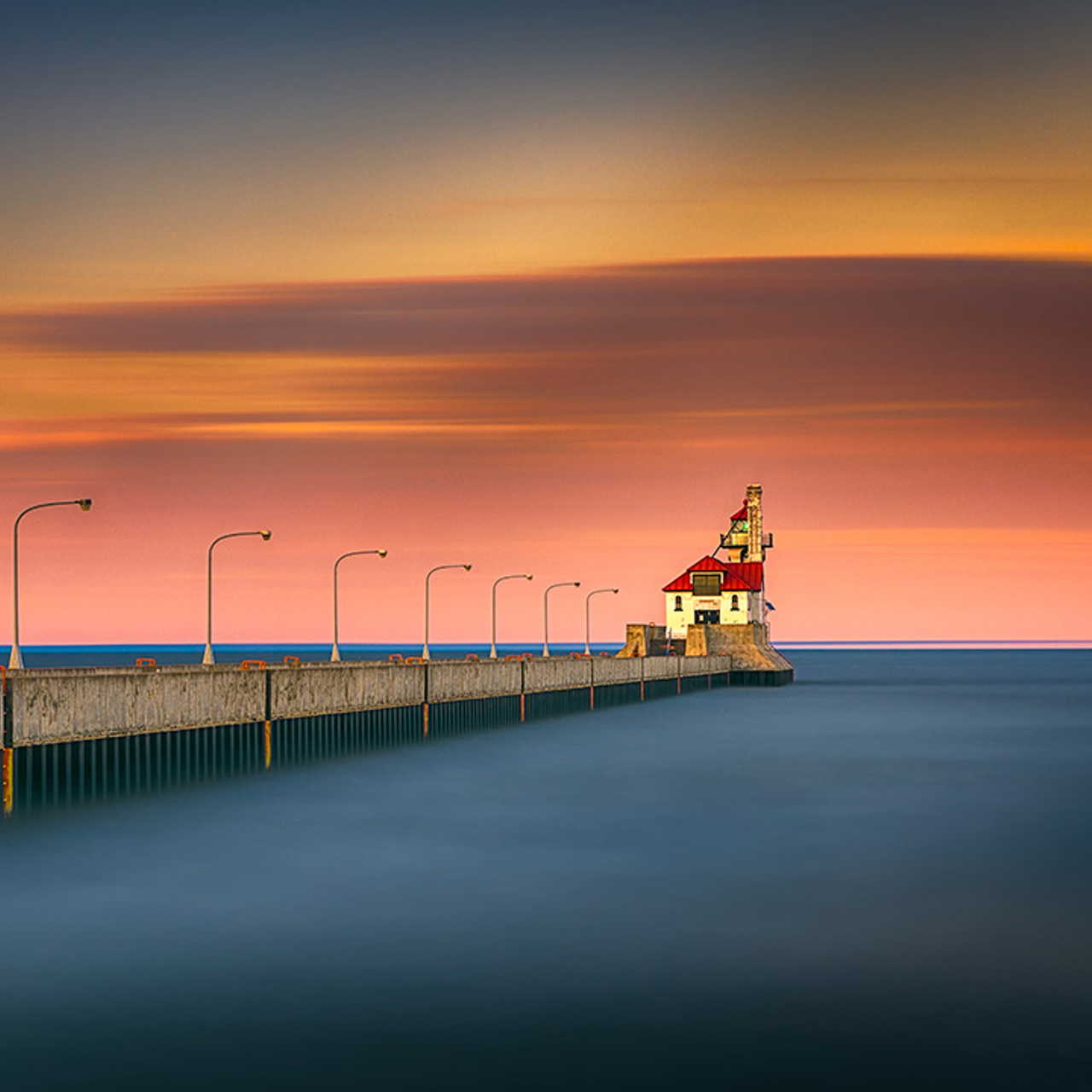 Pier at sunset