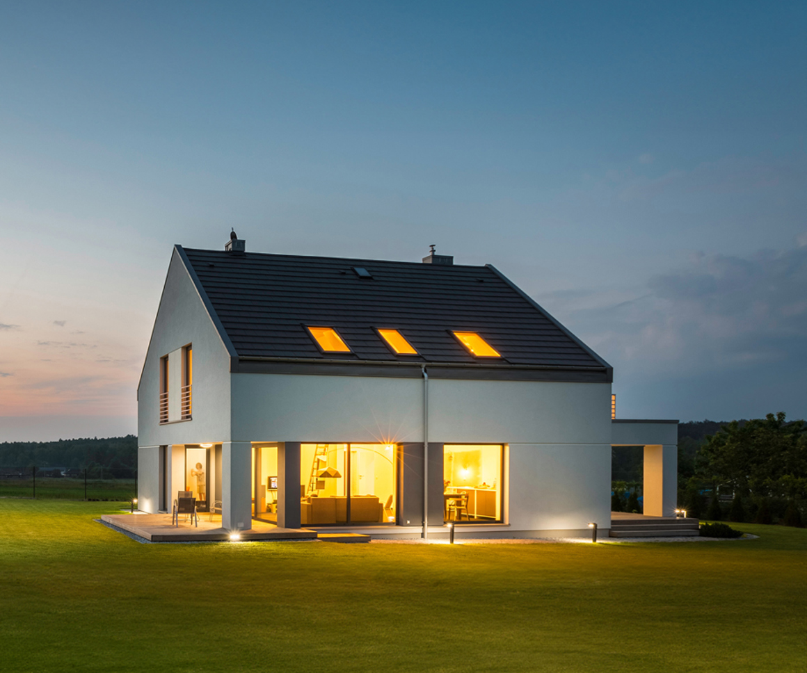 Brightly lit home