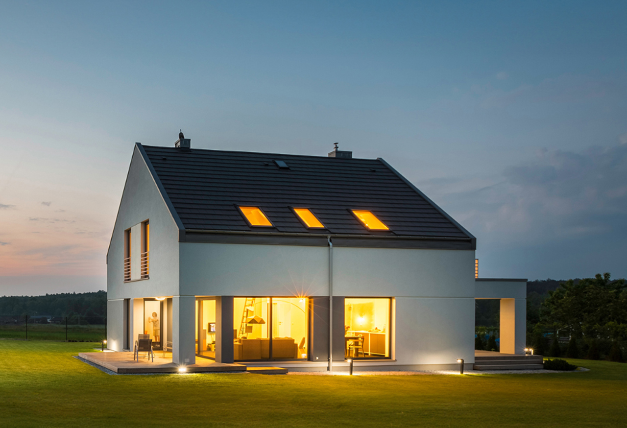 Brightly lit home